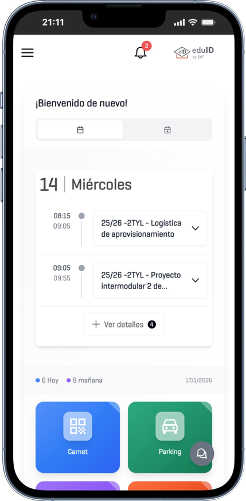 Inicio de la aplicación